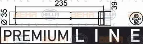 HELLA 8FT 351 200-391 - Uscator,aer conditionat aaoparts.ro