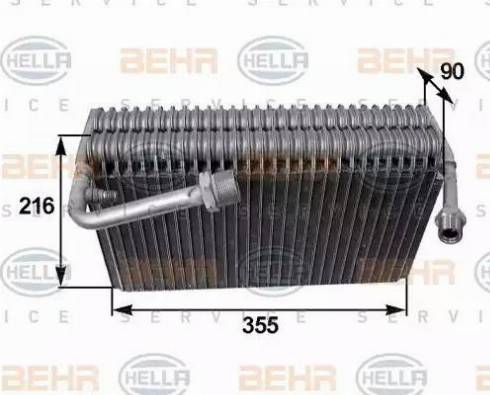 HELLA 8FV 351 210-551 - Evaporator,aer conditionat aaoparts.ro