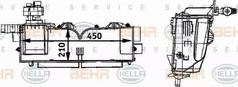HELLA 8FV 351 211-681 - Evaporator,aer conditionat aaoparts.ro