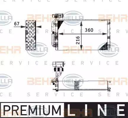 HELLA 8FV 351 211-671 - Evaporator,aer conditionat aaoparts.ro