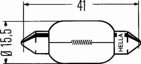 HELLA 8GM 002 091-141 - Bec, lampa mers inapoi aaoparts.ro