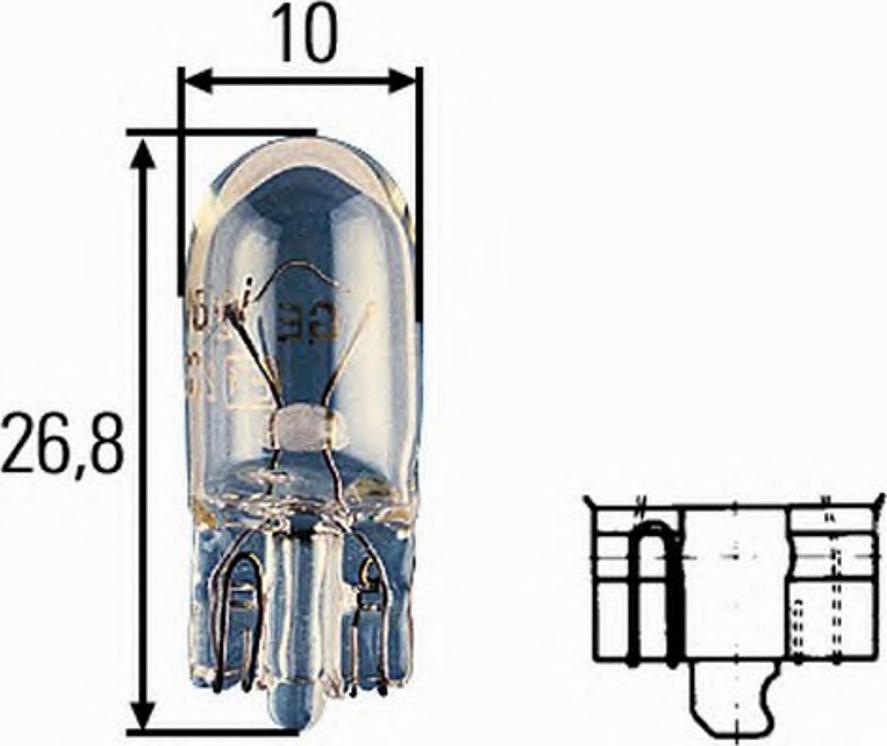 HELLA 8GP 003 594-128 - Bec, semnalizator aaoparts.ro