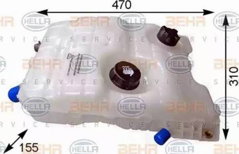 HELLA 8MA 376 753-774 - Vas de expansiune, racire aaoparts.ro