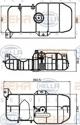 HELLA 8MA 376 731-001 - Vas de expansiune, racire aaoparts.ro