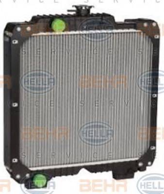 HELLA 8MK 376 792-291 - Radiator, racire motor aaoparts.ro