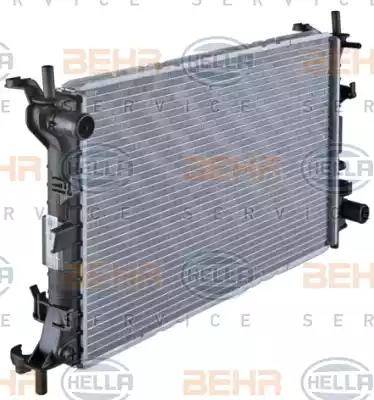 HELLA 8MK 376 764-031 - Radiator, racire motor aaoparts.ro