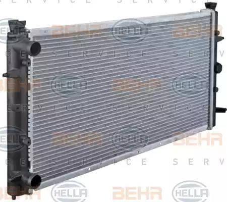 HELLA 8MK 376 714-481 - Radiator, racire motor aaoparts.ro