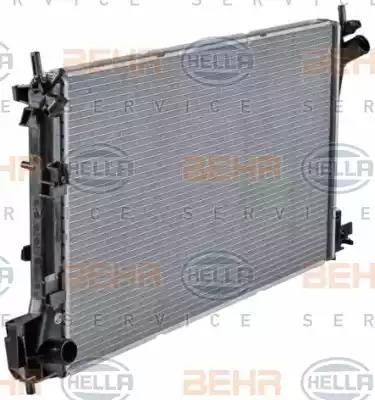HELLA 8MK 376 726-751 - Radiator, racire motor aaoparts.ro