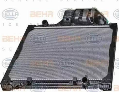 HELLA 8MK 376 721-711 - Radiator, racire motor aaoparts.ro