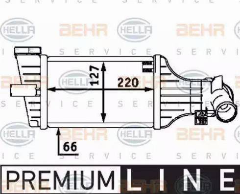 HELLA 8ML 376 723-411 - Intercooler, compresor aaoparts.ro