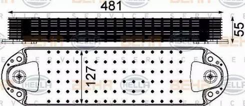 HELLA 8MO 376 906-441 - Radiator ulei, ulei motor aaoparts.ro