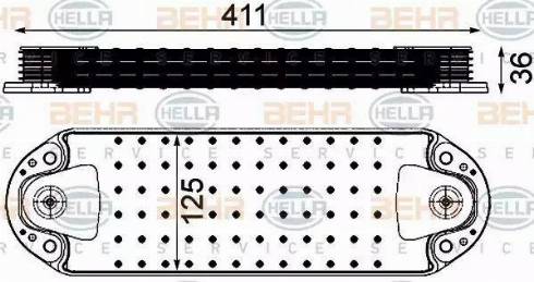 HELLA 8MO 376 906-451 - Radiator ulei, ulei motor aaoparts.ro