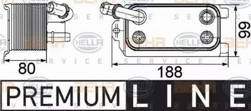 HELLA 8MO 376 747-161 - Radiator racire ulei, cutie de viteze automata aaoparts.ro