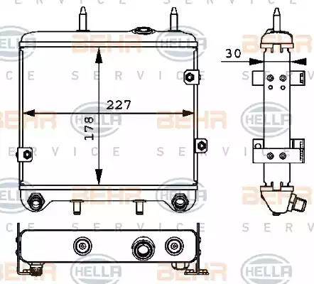 HELLA 8MO 376 725-461 - Radiator ulei, ulei motor aaoparts.ro