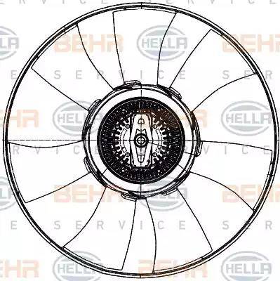 HELLA 8MV 376 907-091 - Ventilator, radiator aaoparts.ro