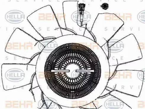 HELLA 8MV 376 907-011 - Ventilator, radiator aaoparts.ro
