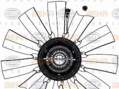 HELLA 8MV 376 907-721 - Ventilator, radiator aaoparts.ro