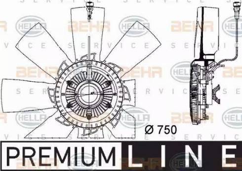 HELLA 8MV 376 757-131 - Ventilator, radiator aaoparts.ro