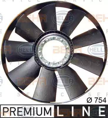 HELLA 8MV 376 757-721 - Paleta ventilator, racire motor aaoparts.ro