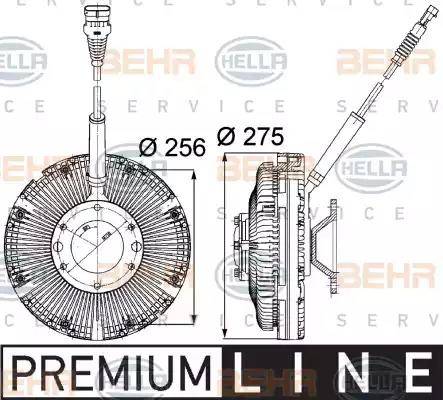 HELLA 8MV 376 734-781 - Cupla, ventilator radiator aaoparts.ro