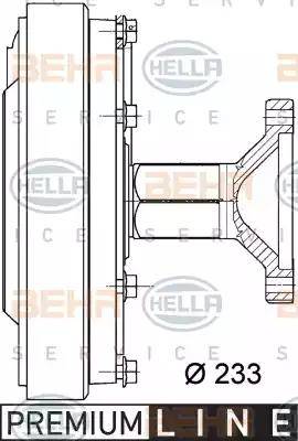 HELLA 8MV 376 728-761 - Cupla, ventilator radiator aaoparts.ro