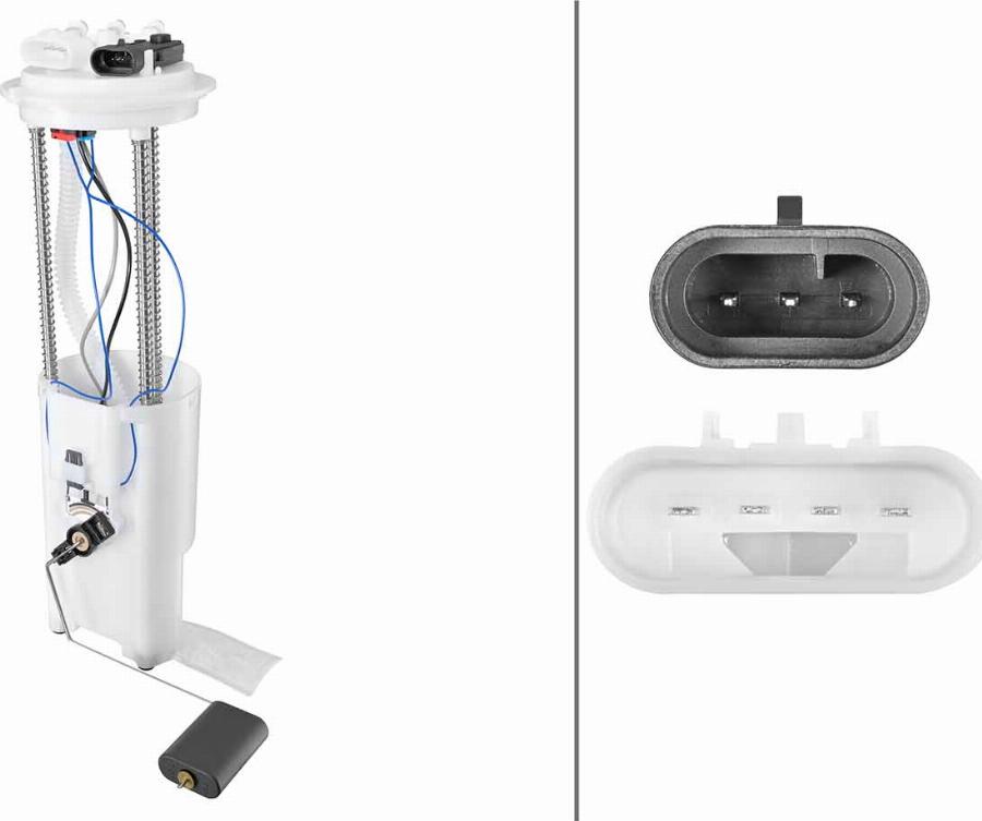 HELLA 8TF 358 312-201 - Modul alimentare combustibil aaoparts.ro