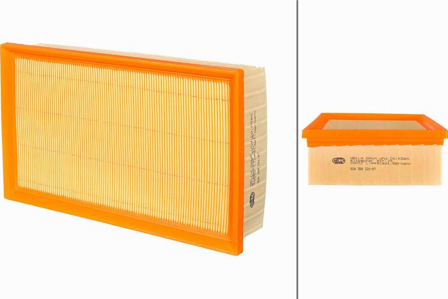HELLA 8ZA 358 321-971 - Filtru aer aaoparts.ro