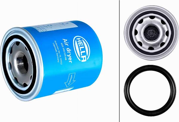 HELLA 8ZD 358 334-091 - Element filtrant uscator aer, compresor aaoparts.ro
