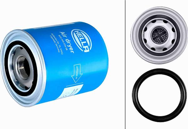 HELLA 8ZD 358 334-081 - Element filtrant uscator aer, compresor aaoparts.ro