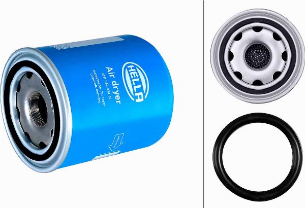 HELLA 8ZD 358 334-071 - Element filtrant uscator aer, compresor aaoparts.ro