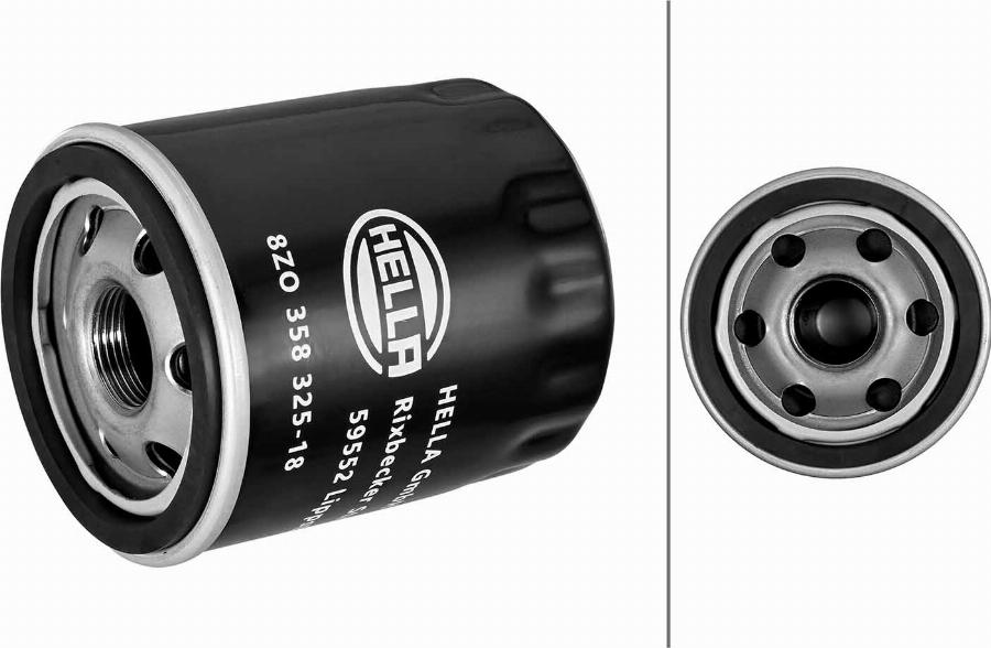 HELLA 8ZO 358 325-181 - Filtru ulei aaoparts.ro