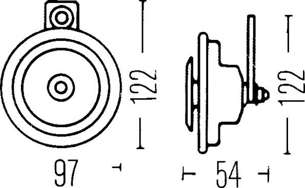 HELLA 3AL 002 952-871 - Claxon aaoparts.ro