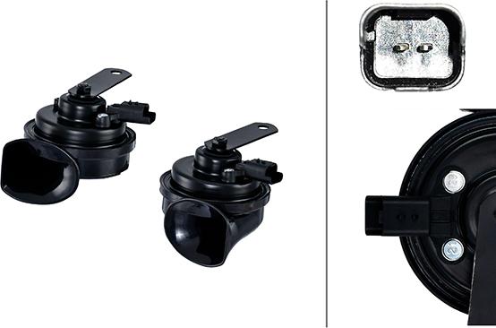 HELLA 3FH 012 010-161 - Claxon aaoparts.ro