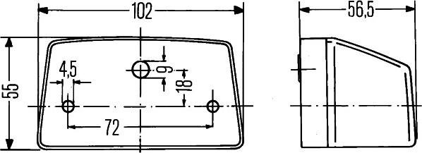 HELLA 2KA 003 389-081 - Iluminare numar de circulatie aaoparts.ro