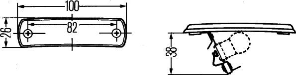 HELLA 2PF 001 647-031 - Lumini pozitie aaoparts.ro