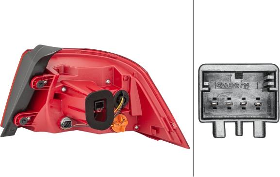 HELLA 2SK 010 744-031 - Lampa spate aaoparts.ro