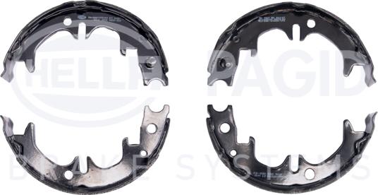 HELLA PAGID 8DA 355 050-521 - Set saboti frana, frana de mana aaoparts.ro