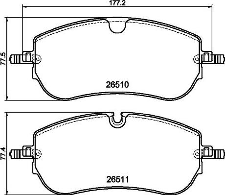 HELLA PAGID 8DB 355 044-251 - Set placute frana,frana disc aaoparts.ro