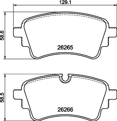 HELLA PAGID 8DB 355 040-941 - Set placute frana,frana disc aaoparts.ro