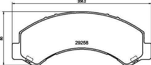 HELLA PAGID 8DB 355 040-281 - Set placute frana,frana disc aaoparts.ro