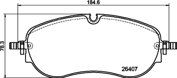 HELLA PAGID 8DB355042661 - Set placute frana,frana disc aaoparts.ro