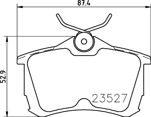 AISIN ASN-2055 - Set placute frana,frana disc aaoparts.ro