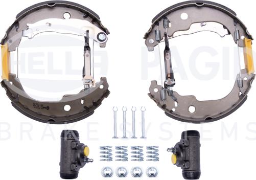 HELLA PAGID 8DB 355 005-001 - Set saboti frana aaoparts.ro