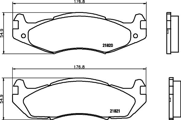 HELLA PAGID 8DB 355 006-371 - Set placute frana,frana disc aaoparts.ro