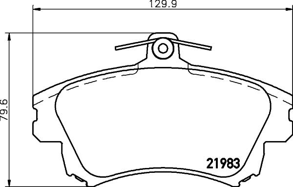 HELLA PAGID 8DB 355 006-711 - Set placute frana,frana disc aaoparts.ro