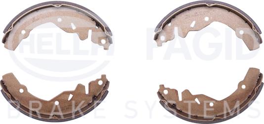 HELLA PAGID 8DB 355 000-481 - Set saboti frana aaoparts.ro