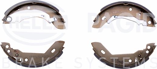 HELLA PAGID 8DB 355 000-591 - Set saboti frana aaoparts.ro
