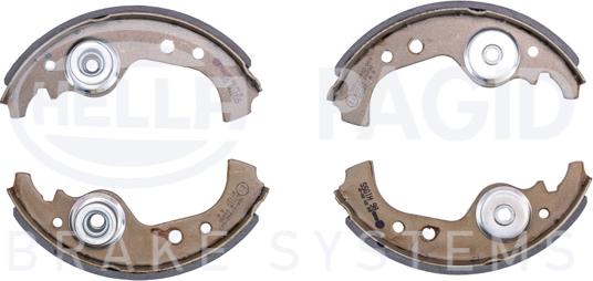 HELLA PAGID 8DB 355 000-091 - Set saboti frana aaoparts.ro