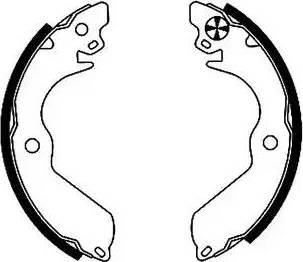 HELLA PAGID 8DB 355 001-401 - Set saboti frana aaoparts.ro