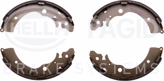 HELLA PAGID 8DB 355 001-481 - Set saboti frana aaoparts.ro
